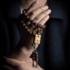Tibet Natural Old Material Yak Bone Buddha Beads Hand String