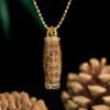 Agarwood Manjusri Bodhisattva Diamond Sutra pendant